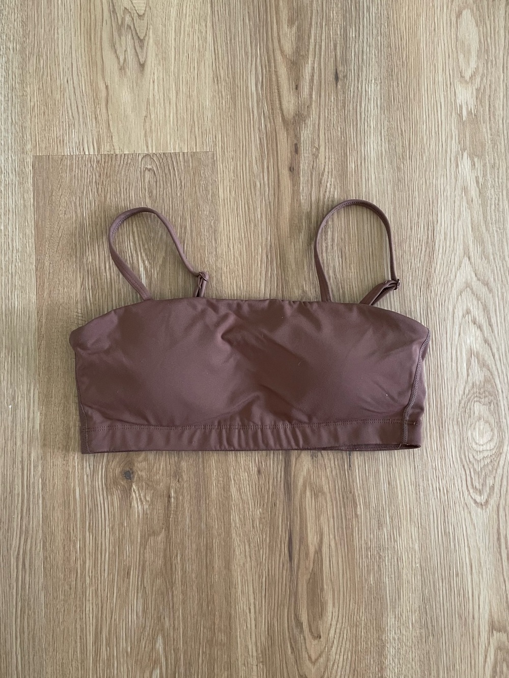 Brown workout top
